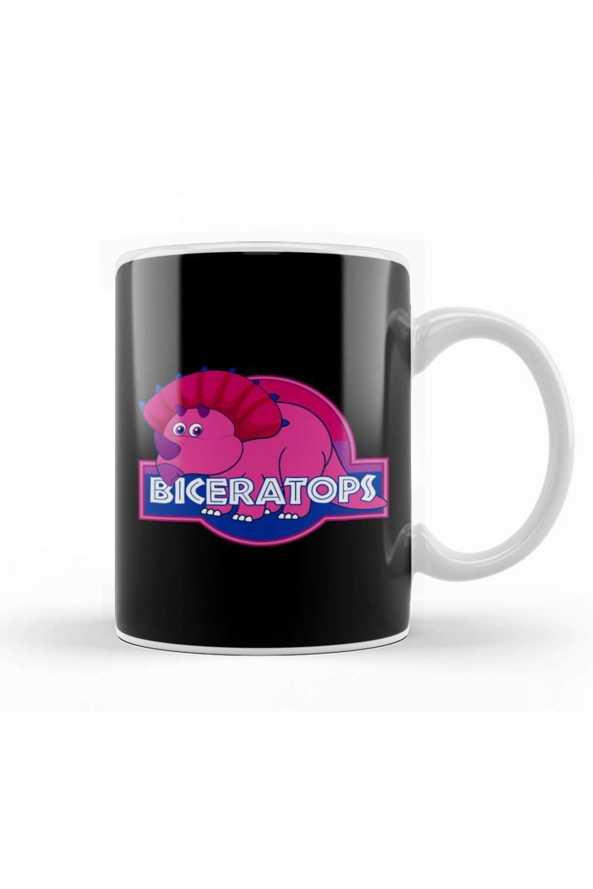 Biceratops Pride Dinosaur Mug Porcelain