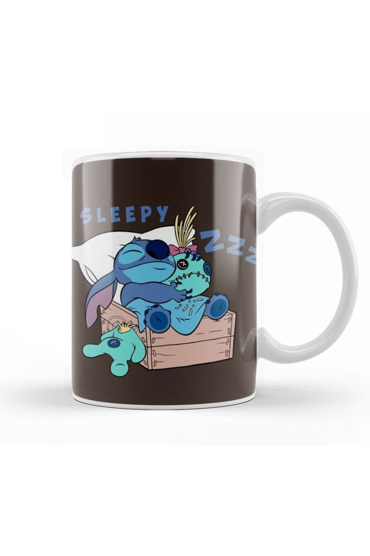 Stitch Sleepy Cute Mug Porcelain