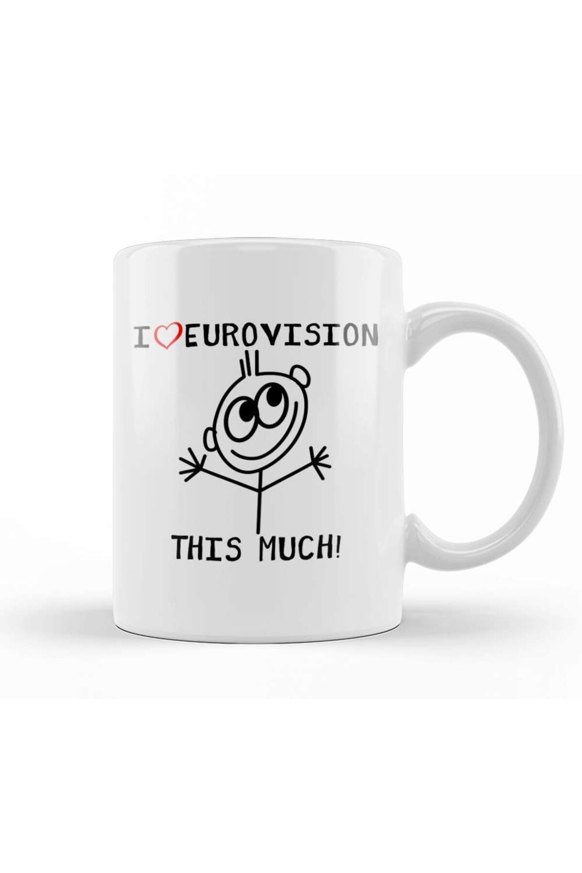 I Love Eurovision This Much Mug Porcelain