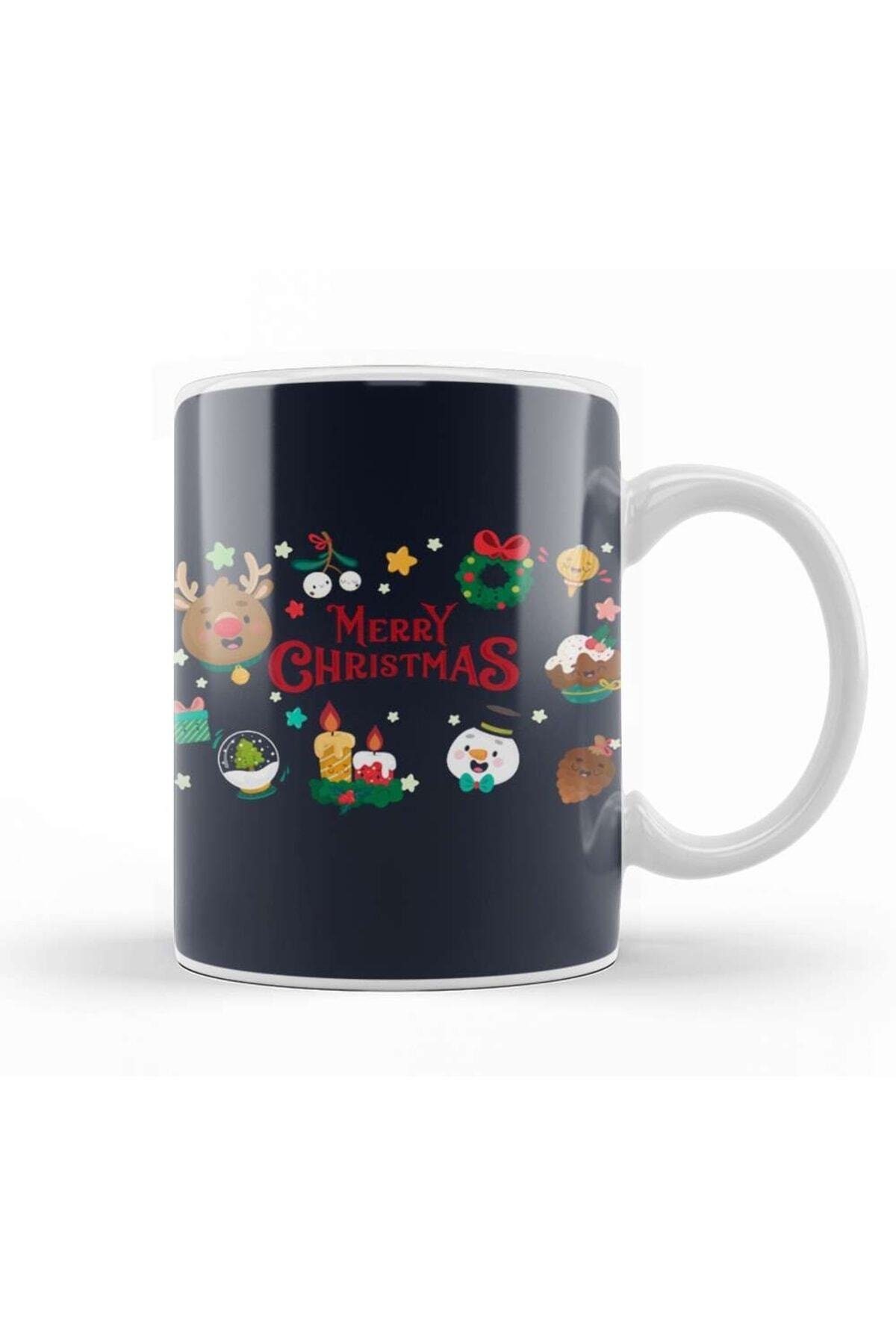 Christmas New Year Concept Merry Christmas 017 Mug Porcelain