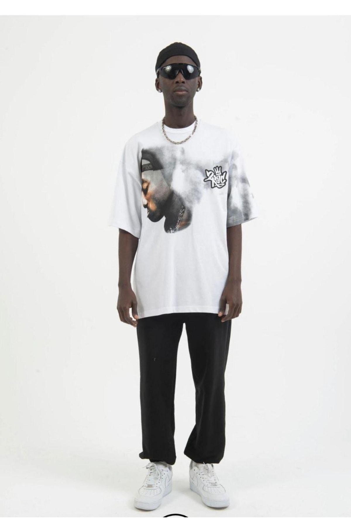 Tupac Sırt Baskılı Oversize T-shirt Unisex