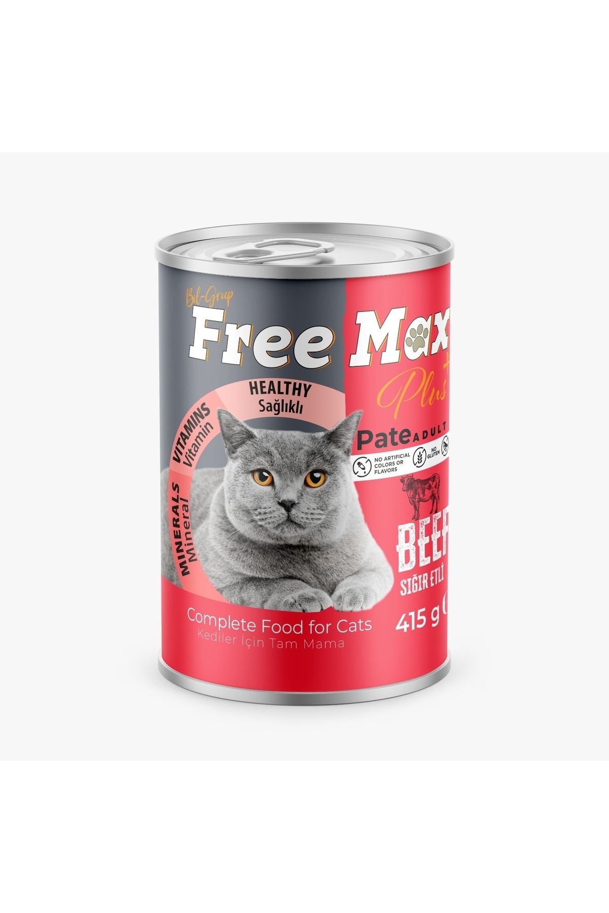 Freemax Biftekli Kedi Konservesi 415 Gr