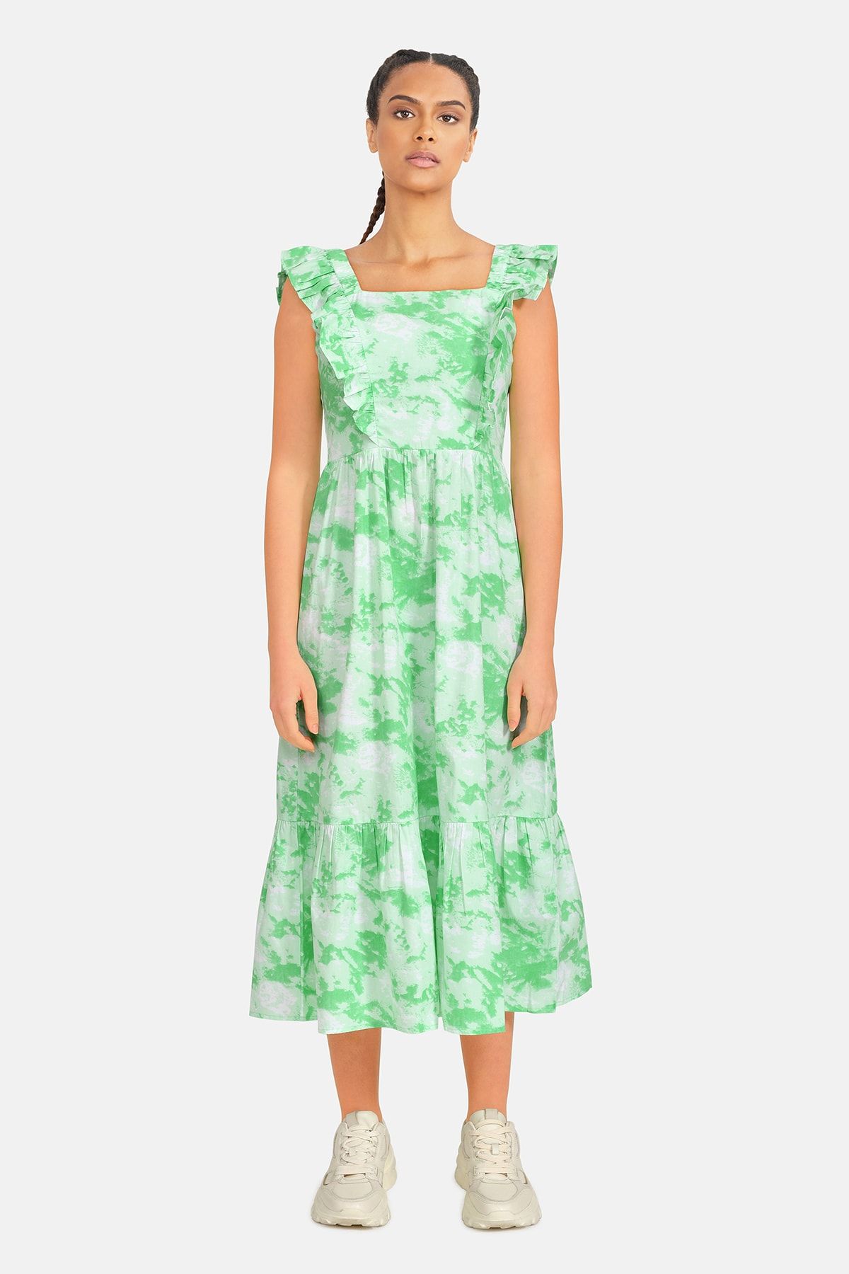 Sister's Point-Kleid Damen/Mädchen Grüner Kamm. 4