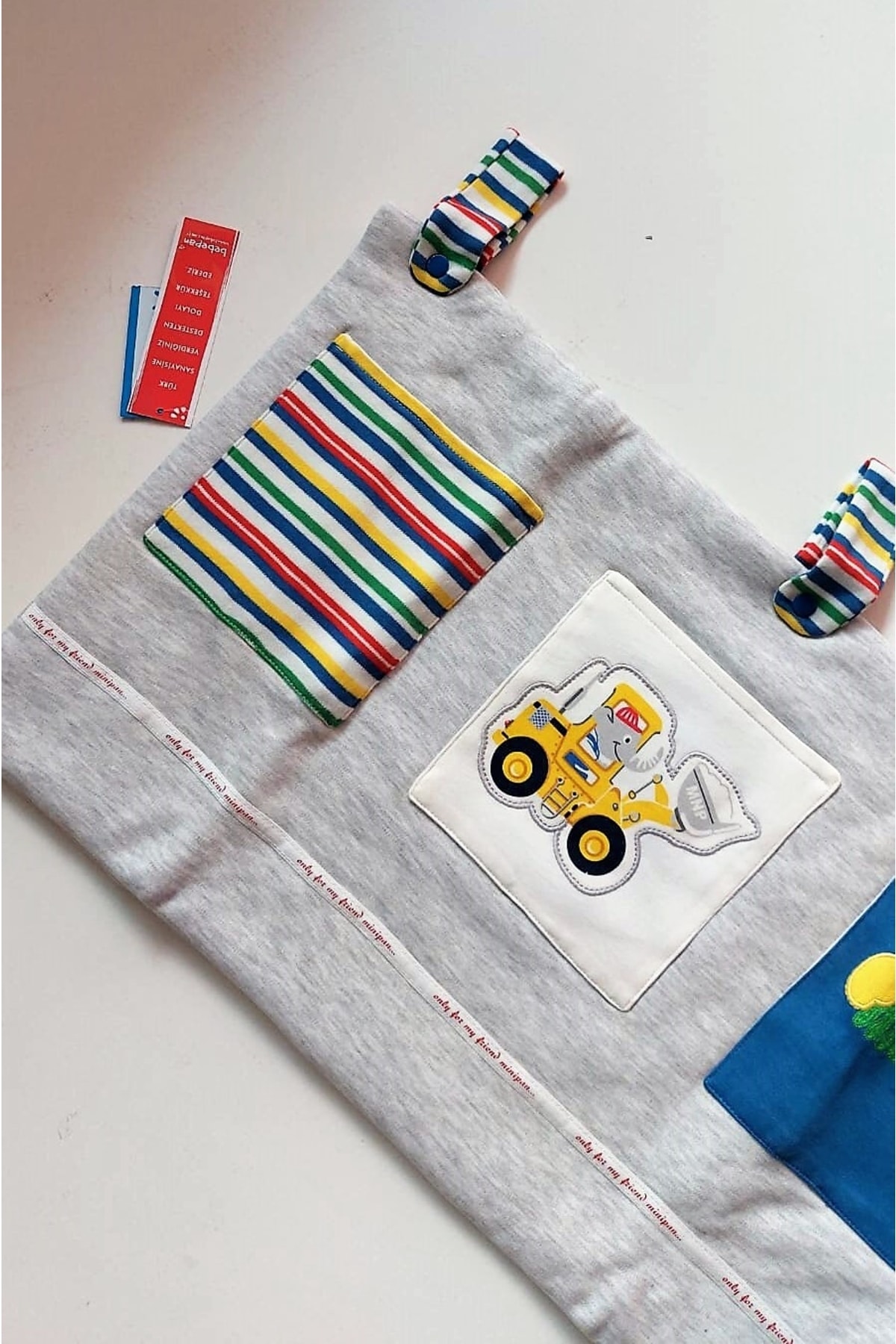 Erkek Bebek % 100 Pamuk Cotton 1304 Teamwork Kenar Ceplik Ib11129 4