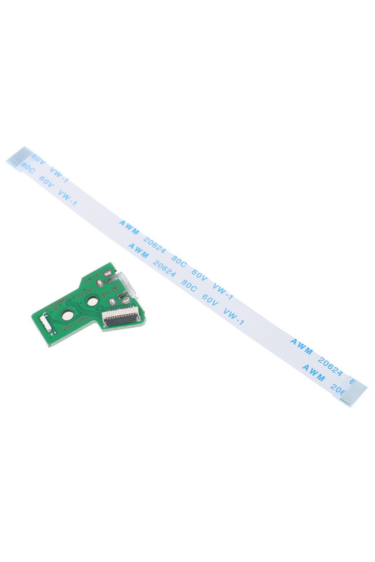 POPKONSOL Jds Jdm 050 055 Soket Ve 12 Pin Flex Kablo Ps4 Kol Tamiri Şarj Soketi 12pin Flex Set