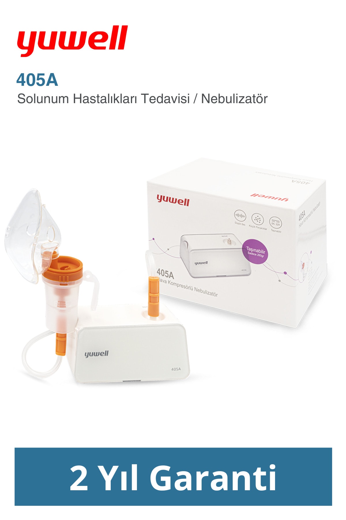 Yuwell Hava Kompresörlü Nebülizatör Taşınabilir 405a