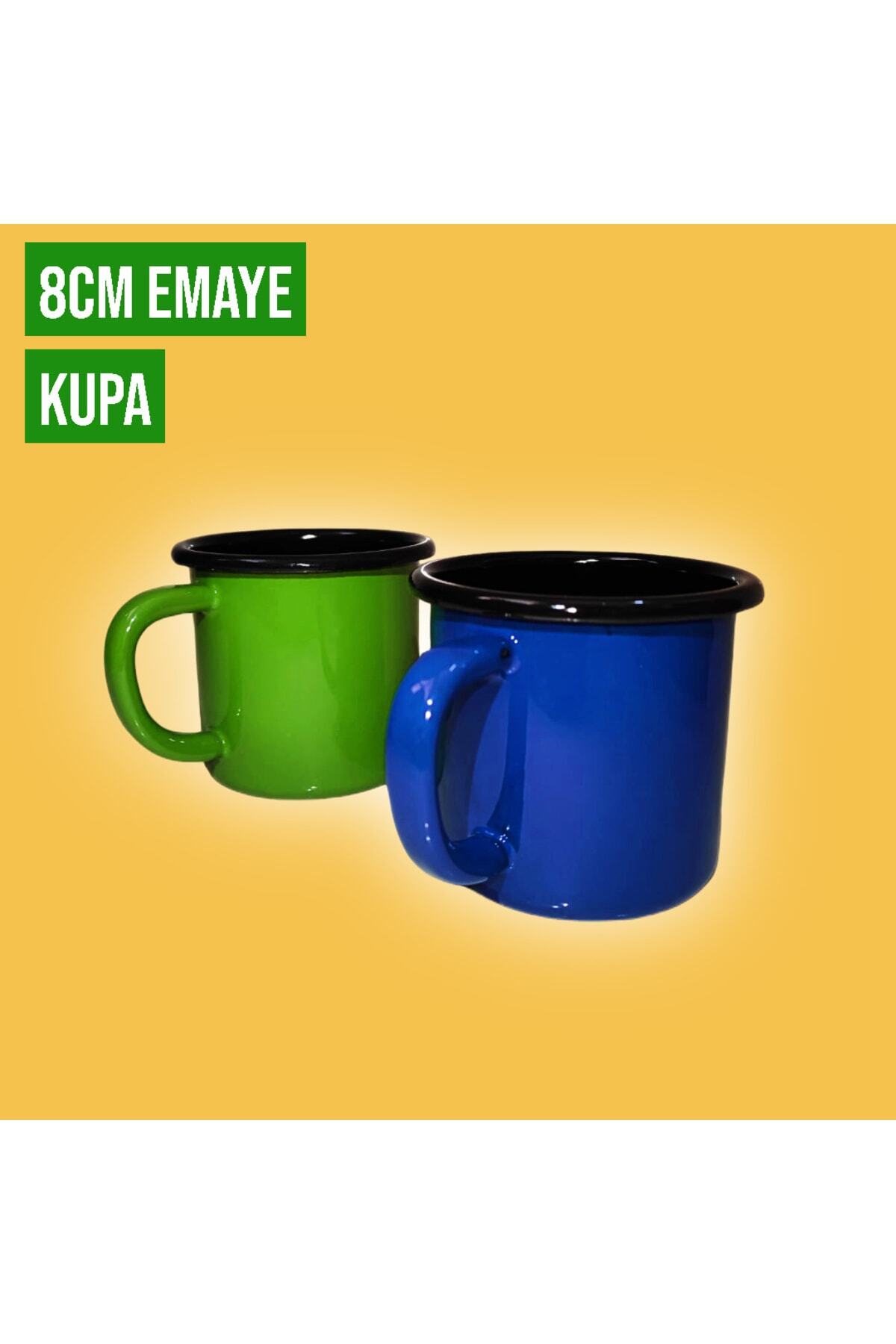 Emaye Kupa 350 ml Emaye Bardak Kampçı Kupası