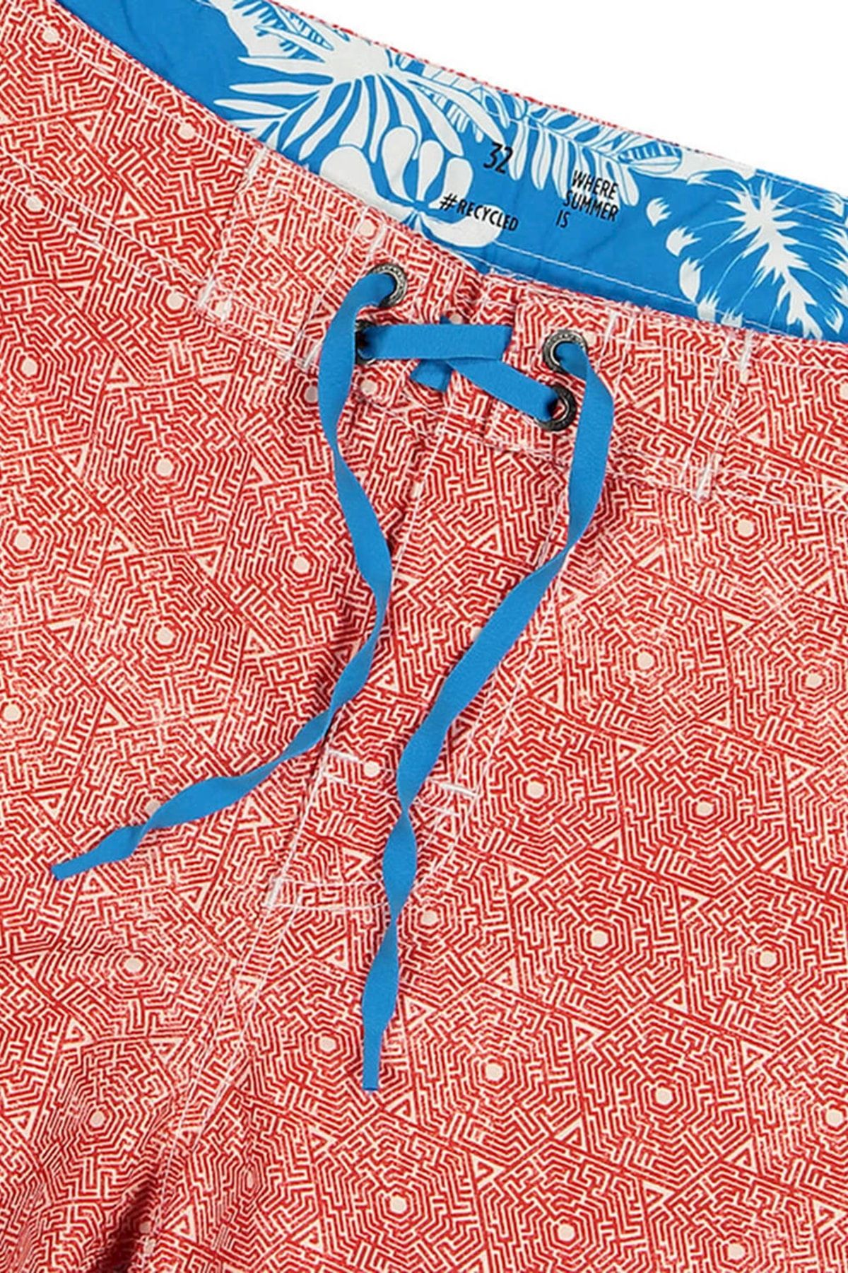 Panareha Badeshorts Rot Geometrisches Muster Fast ausverkauft