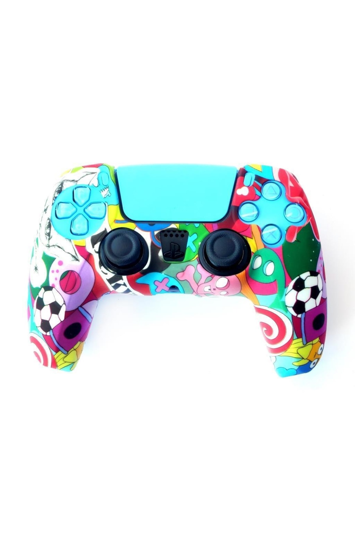 Konsol İstasyonu Playstation 5 Desenli Kol Koruyucu Silikon Kılıf 1p5