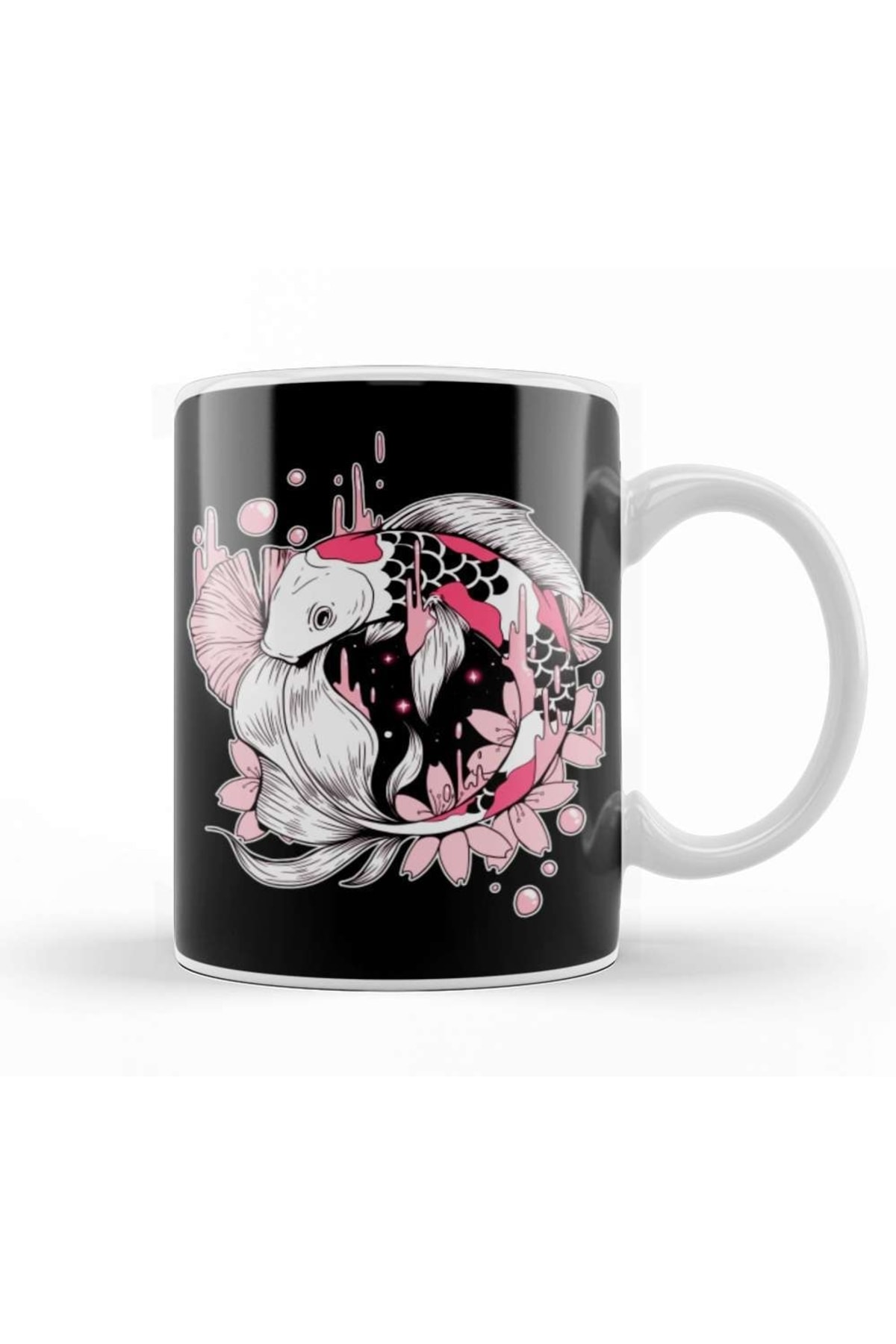 Koi Fish In Space Mug Porcelain