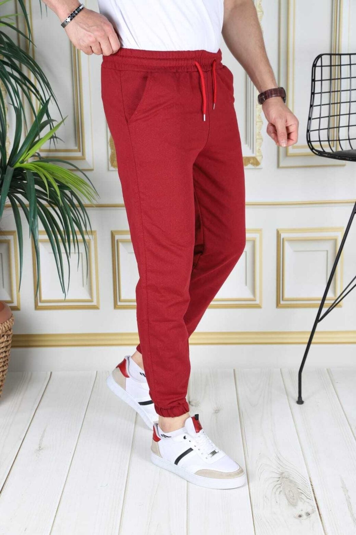Red colour track pants 2025