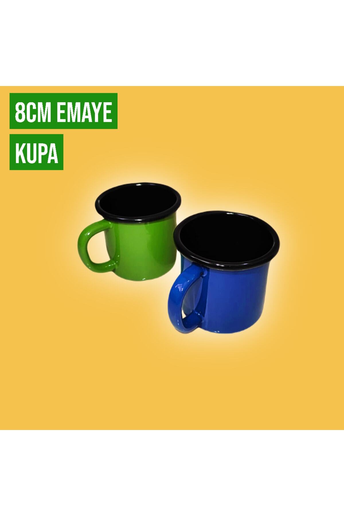 Emaye Kupa 350 ml Emaye Bardak Kampçı Kupası