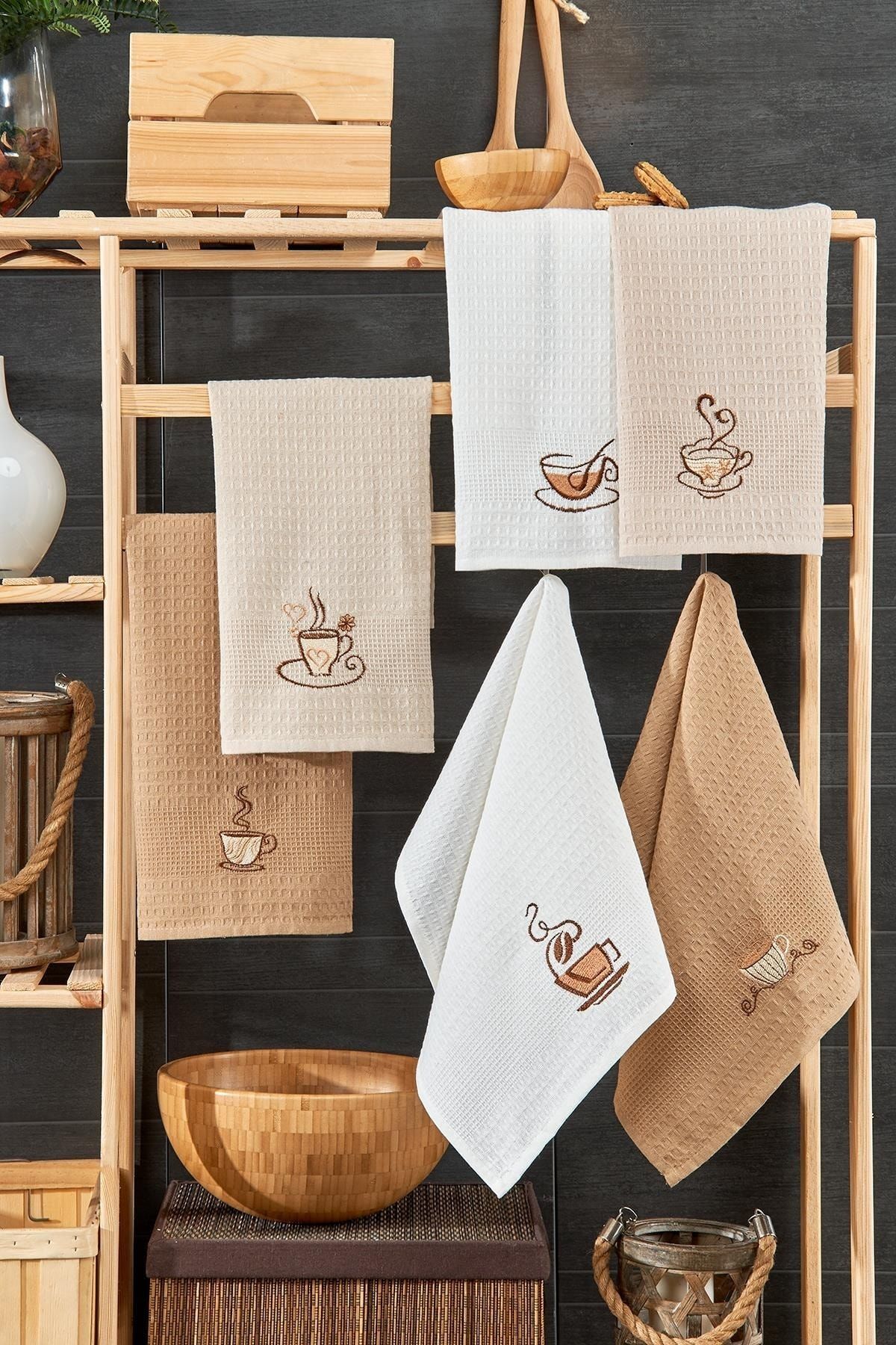 Brown cheap kitchen towels