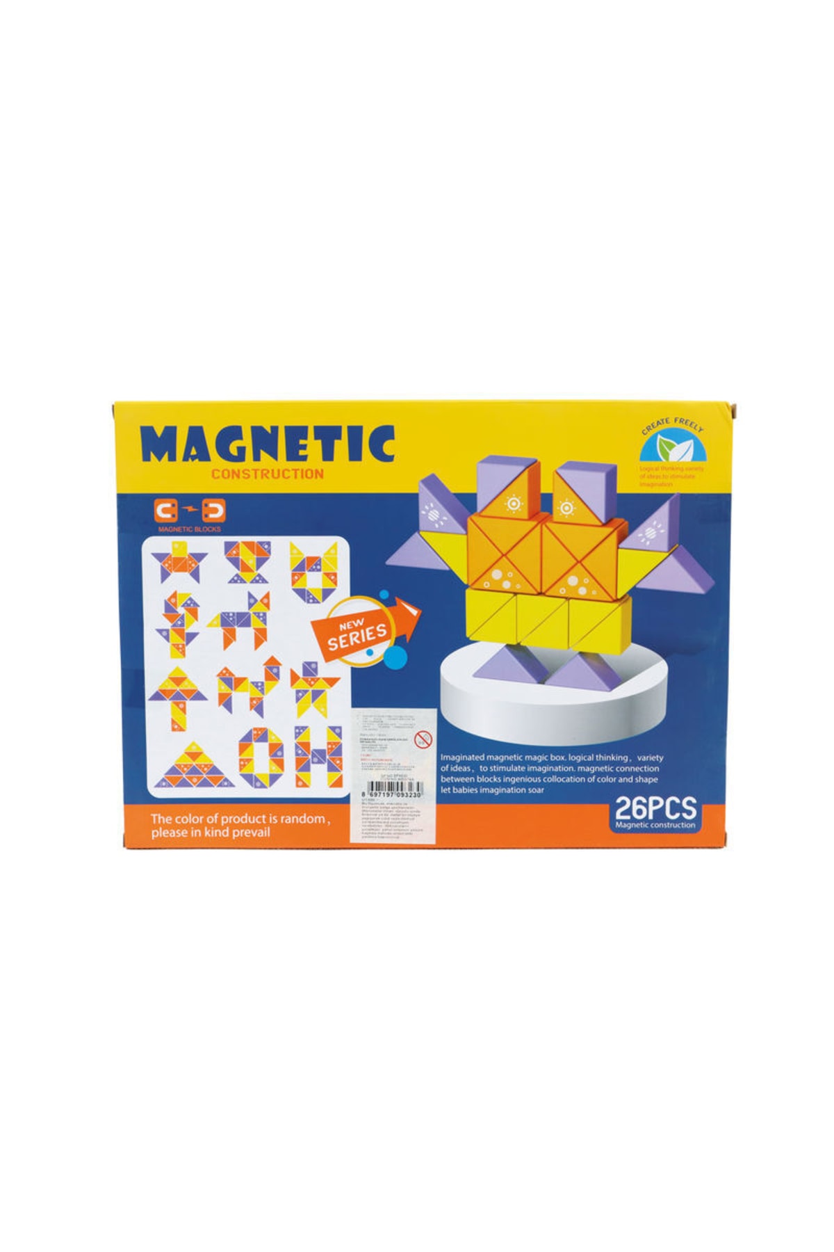 Kızılkaya Oyuncak Kızılkaya 26 Parça Manyetik Zeka Blokları Hd374a
