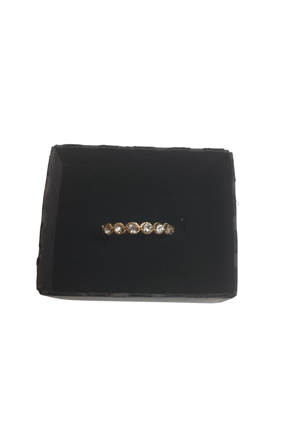 10 Stone Rings with Gold Color Zircon Gemstone