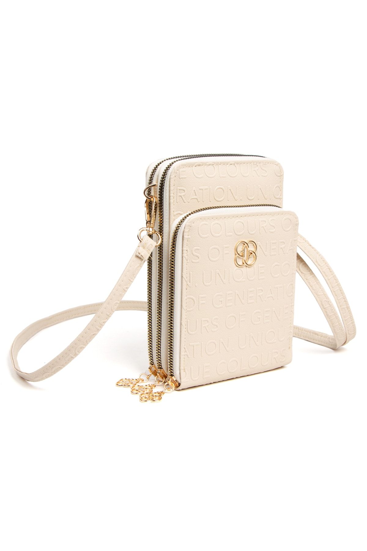 Adelina Bags Women s White Bag with Phone Compartment Crossover