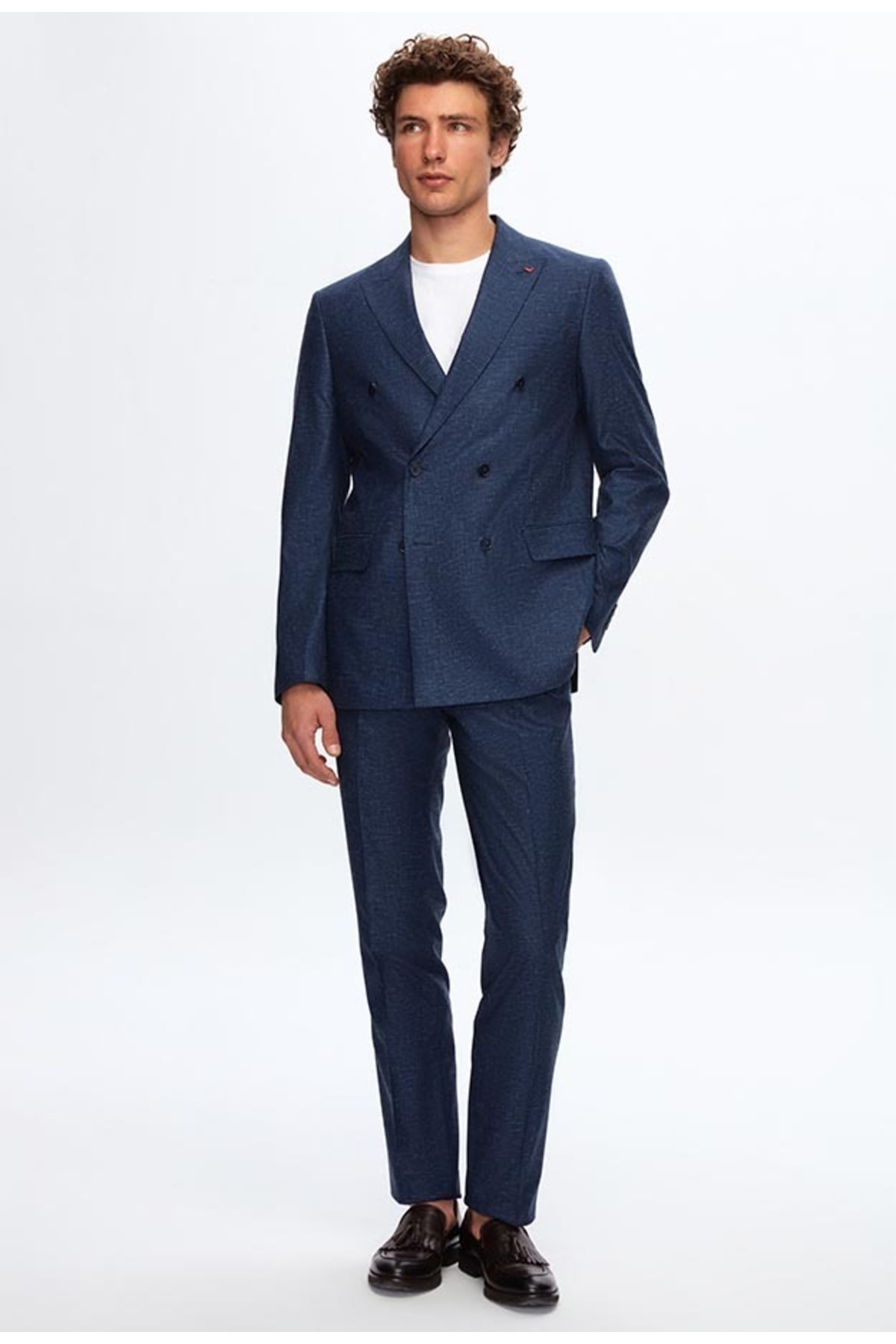 D'S Damat Ds Damat Slim Fit Lacivert Kaz Ayağı Takim Elbise — سرمه‌ای 0HF05YS04588M