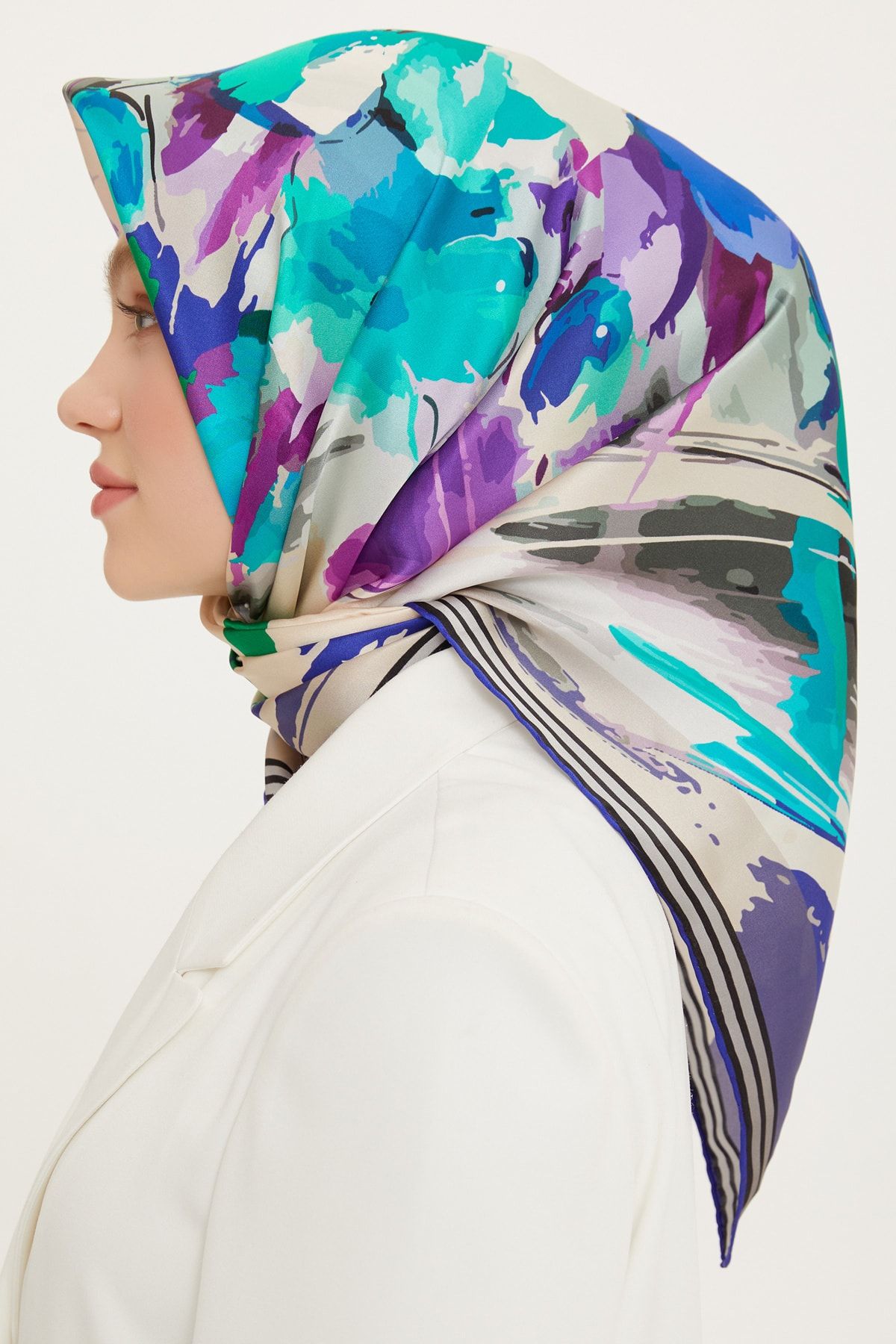 روسری حجاب IPEK SCARF 8713D SURA نوستالژی Armine