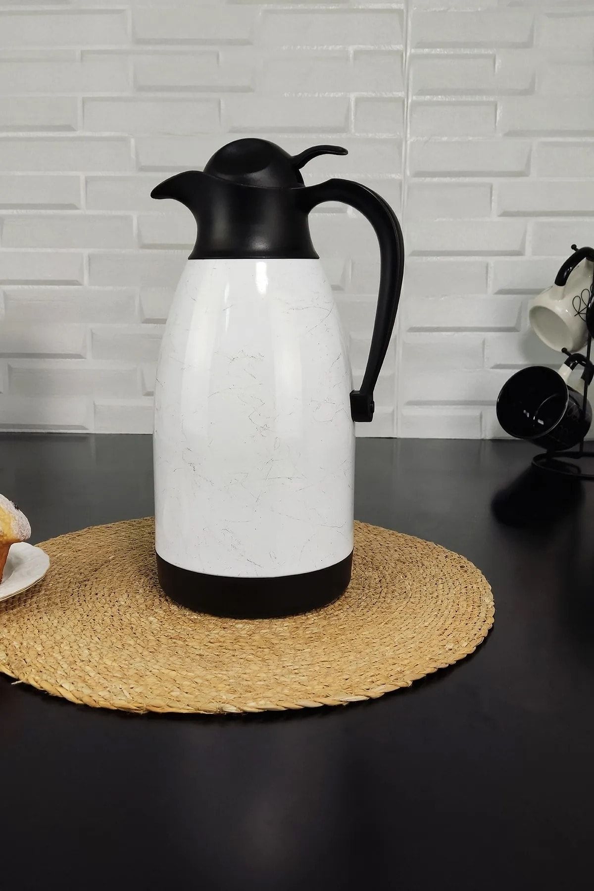فلاسک سفید CKR2077 MARBLE SERIES 2 لیتری Thermos Cooker