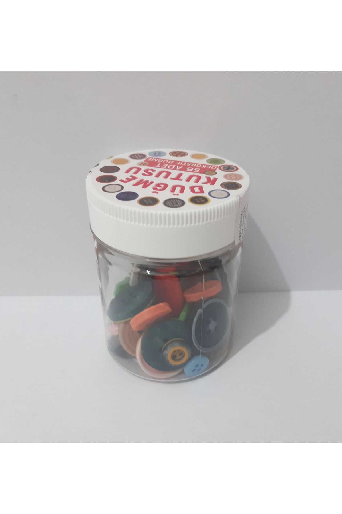 renkli çiçekler-Button Box 56 Pieces Decorative Button 2