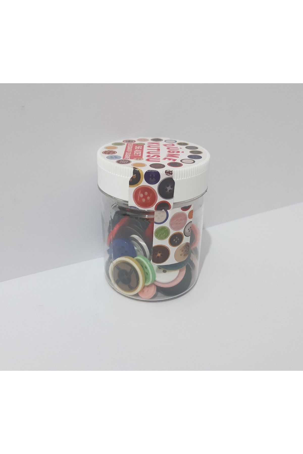 renkli çiçekler-Button Box 56 Pieces Decorative Button 5