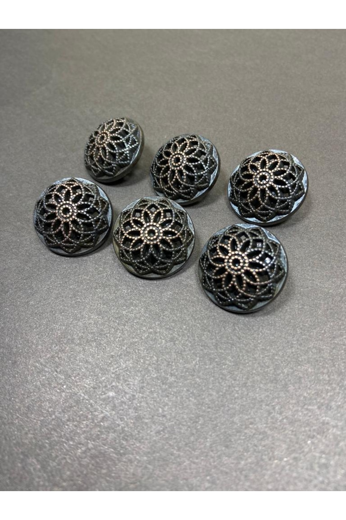 Trench Coat Button / Metal Button / Antique Copper / 2.5 Cm / Set of 6/m