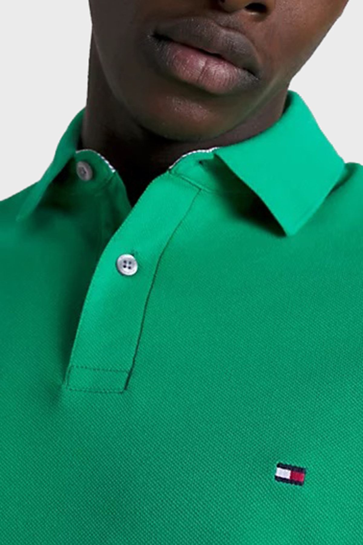 Green tommy hilfiger polo shirt new arrivals