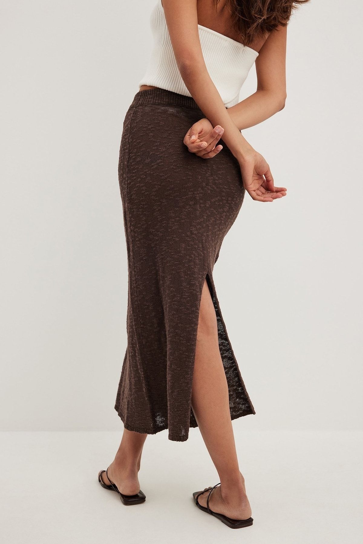 NA-KD Rock Braun Midi