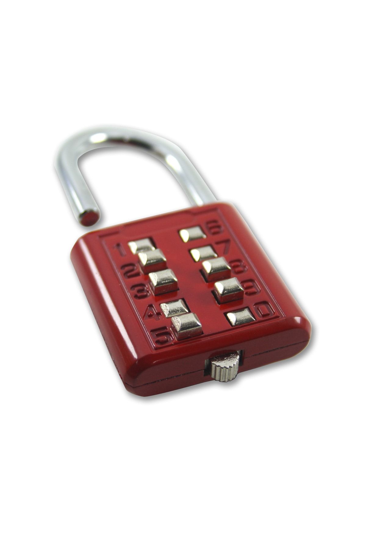 babikamium-Padlock - 10 Digit Keys and Keyless Security Lock, Fixed Combination Red Cabinet Lock 5