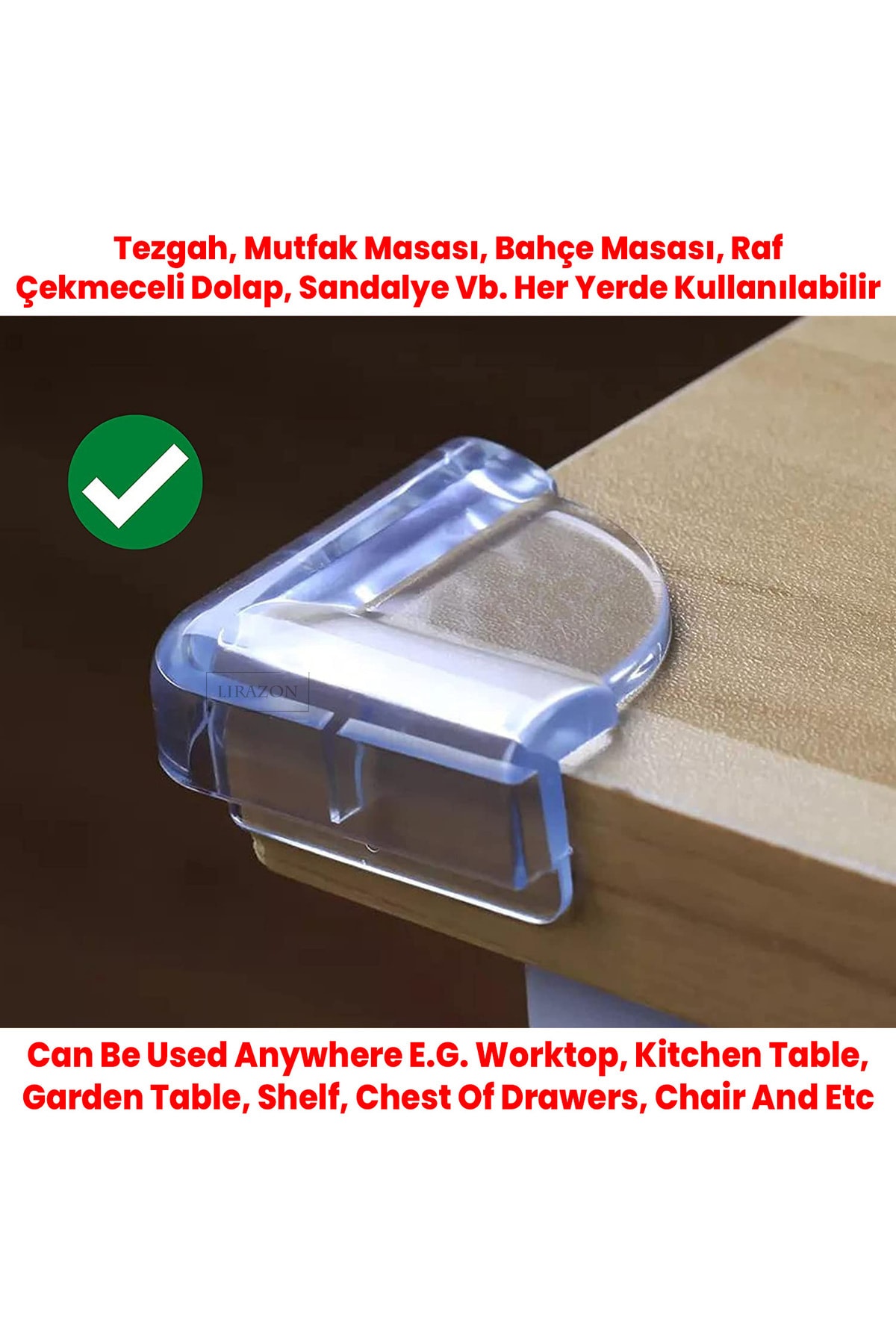 İdeal Baby 6 Paket Köşe Koruyucu (cam Ve Raf) fotoğrafı 6 (önizleme)