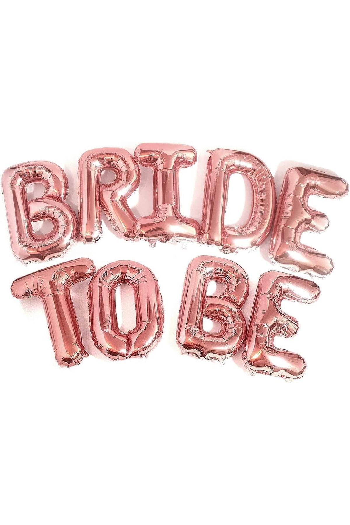 Patladı Gitti Bride To Be 16 Inç 40 Cm Rose Gold Renk Folyo Balon Seti, Bride To Be Parti Kutlama