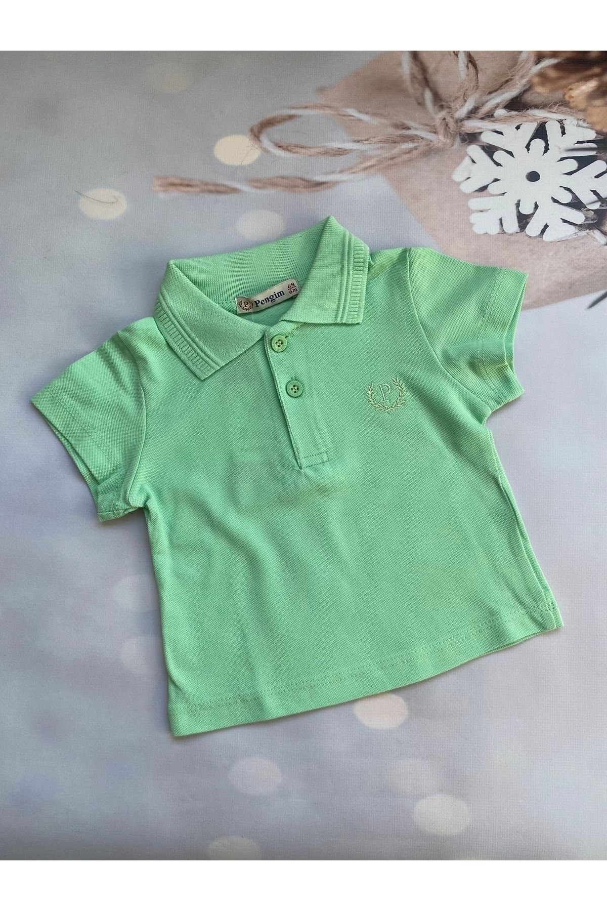 Baby boy green polo shirt store