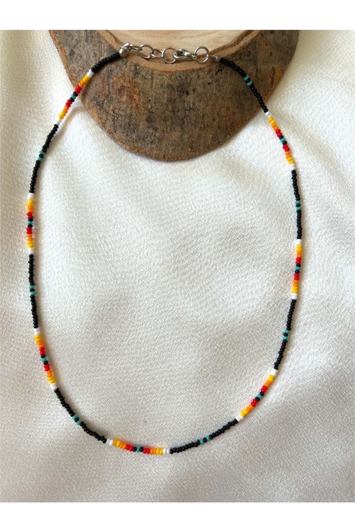 Handmade Necklace Black Bead Trendyol