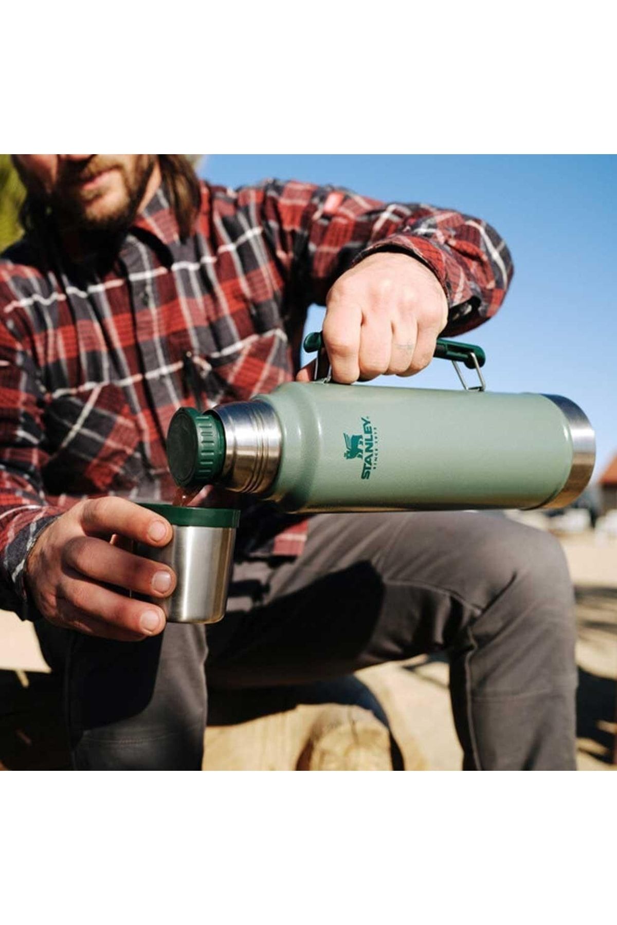 قمقمه کلاسیک 1 لیتری (سبز) استنلی Stanley