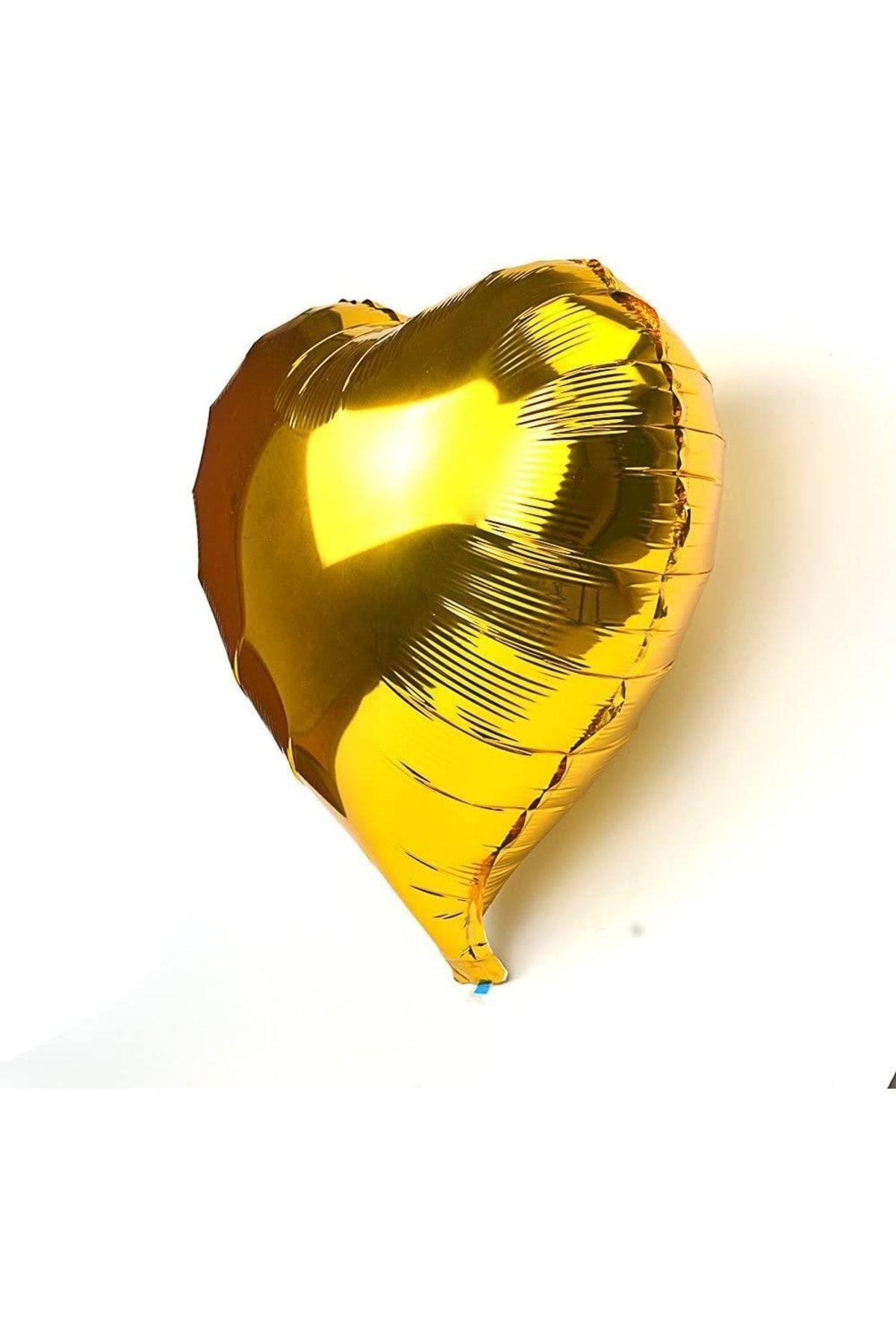 Patladı Gitti-5 Pieces Gold Heart Foil Balloon 15 Inch - 38 Cm 2