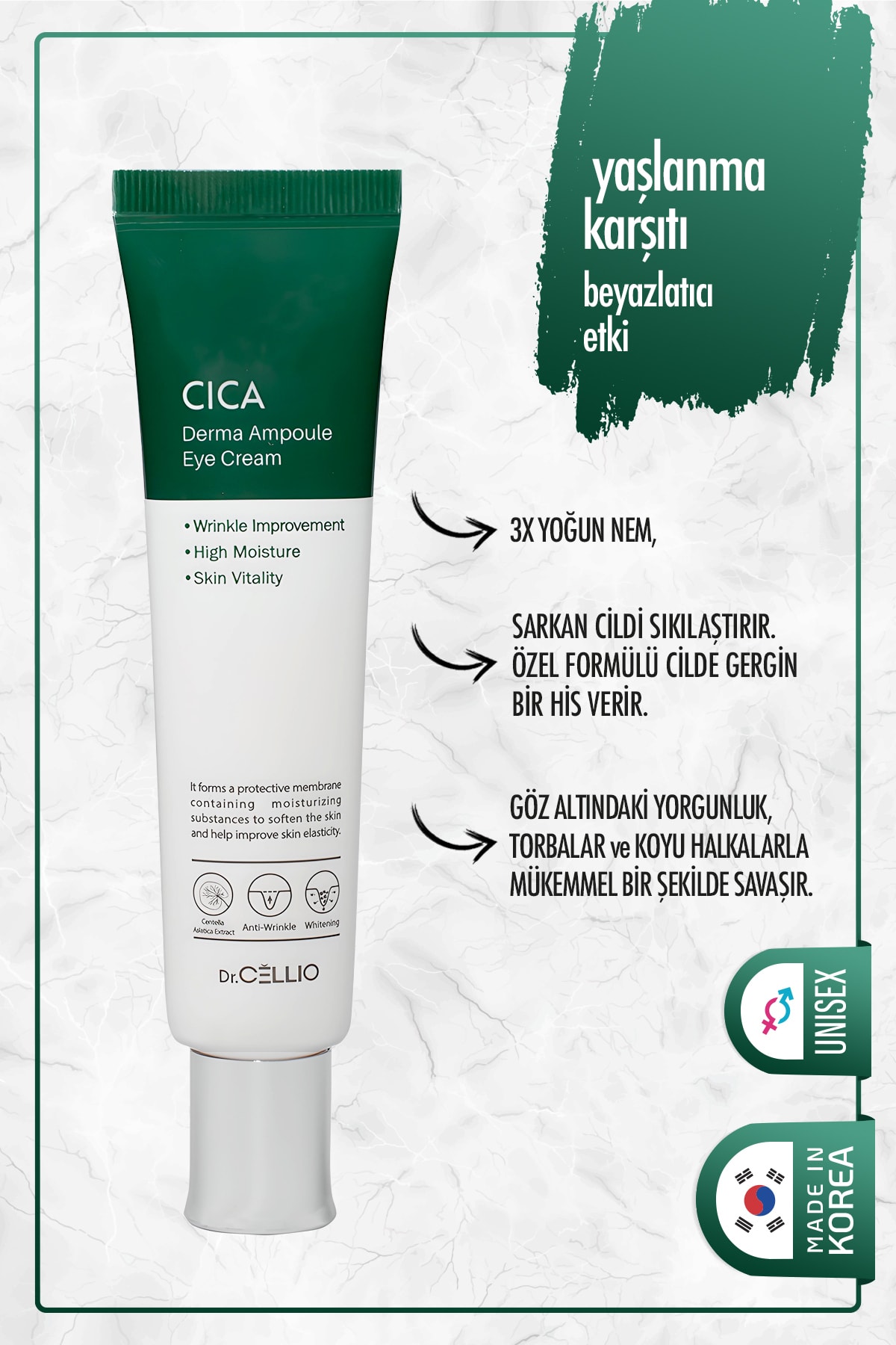 DR. CELLIO Dr.cellıo Cica Derma Ampoule Eye Cream 35ml Fiyatı, Yorumları Trendyol