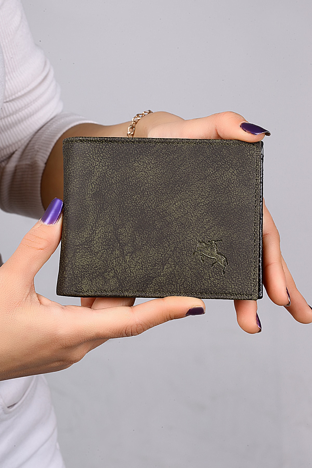 کیف پول مردانه سبز polo air | SETE-3009-H اورجینال - تصویر 3