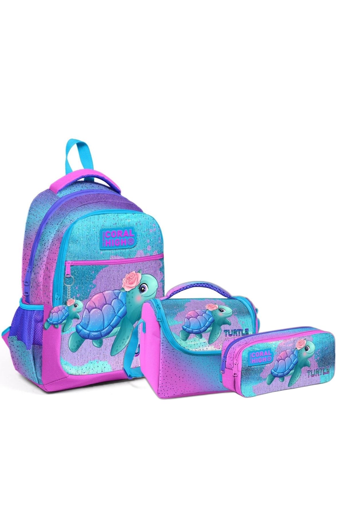 Coral High Set De Genți Cu 3 Compartimente Unisex - One Size