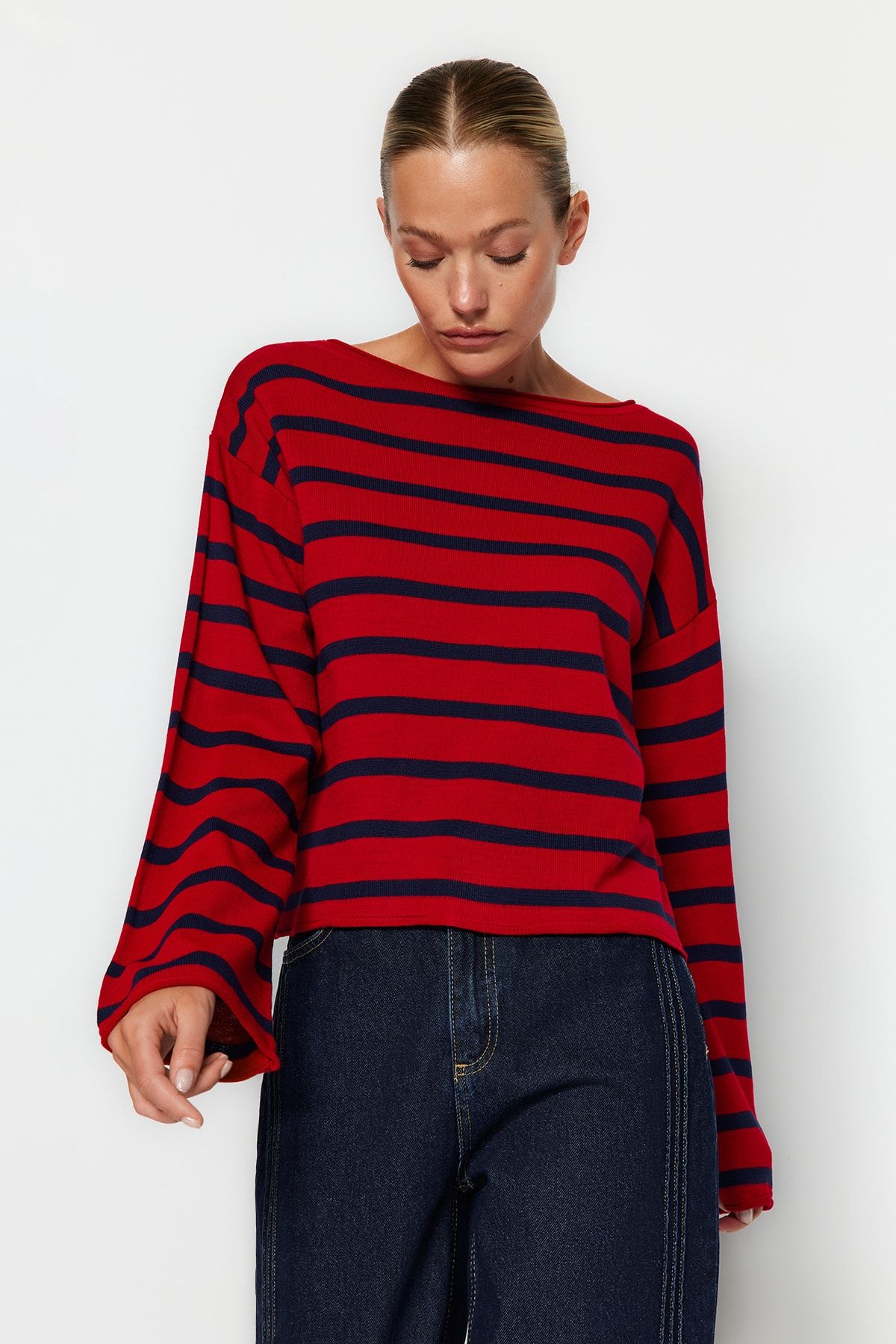 Trendyol Collection Pullover Rot Regular Fit