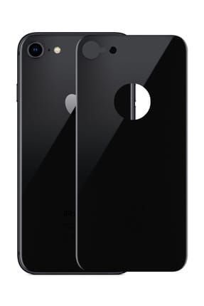 Apple iPhone 7 Arka Tam Kaplayan Temperli Cam Koruyucu Siyah SG106-GLSS-IP7-BCK-CRVD