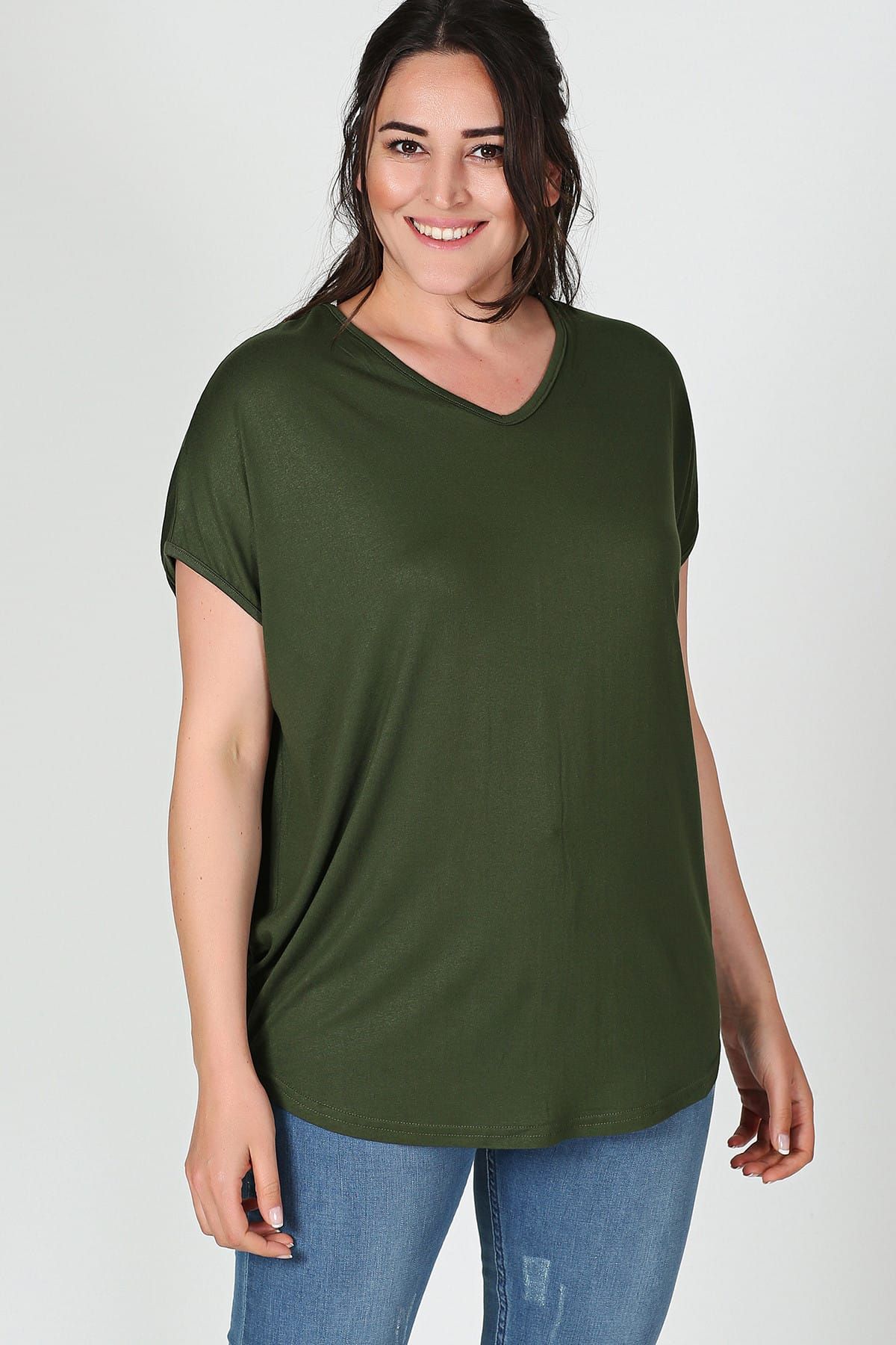 Moda Cazibe-Women's Back Cross Short Sleeve Blouse M9145 3