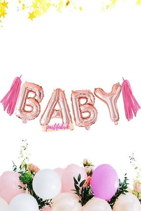 Baby Shower Rose Gold Baby Folyo Balon Seti 40 cm PK0782
