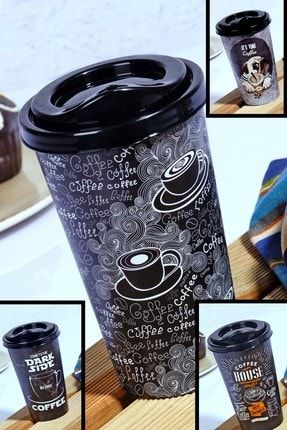 Büyük Boy Desenli Kahve Bardağı - 650 ml MCH03058