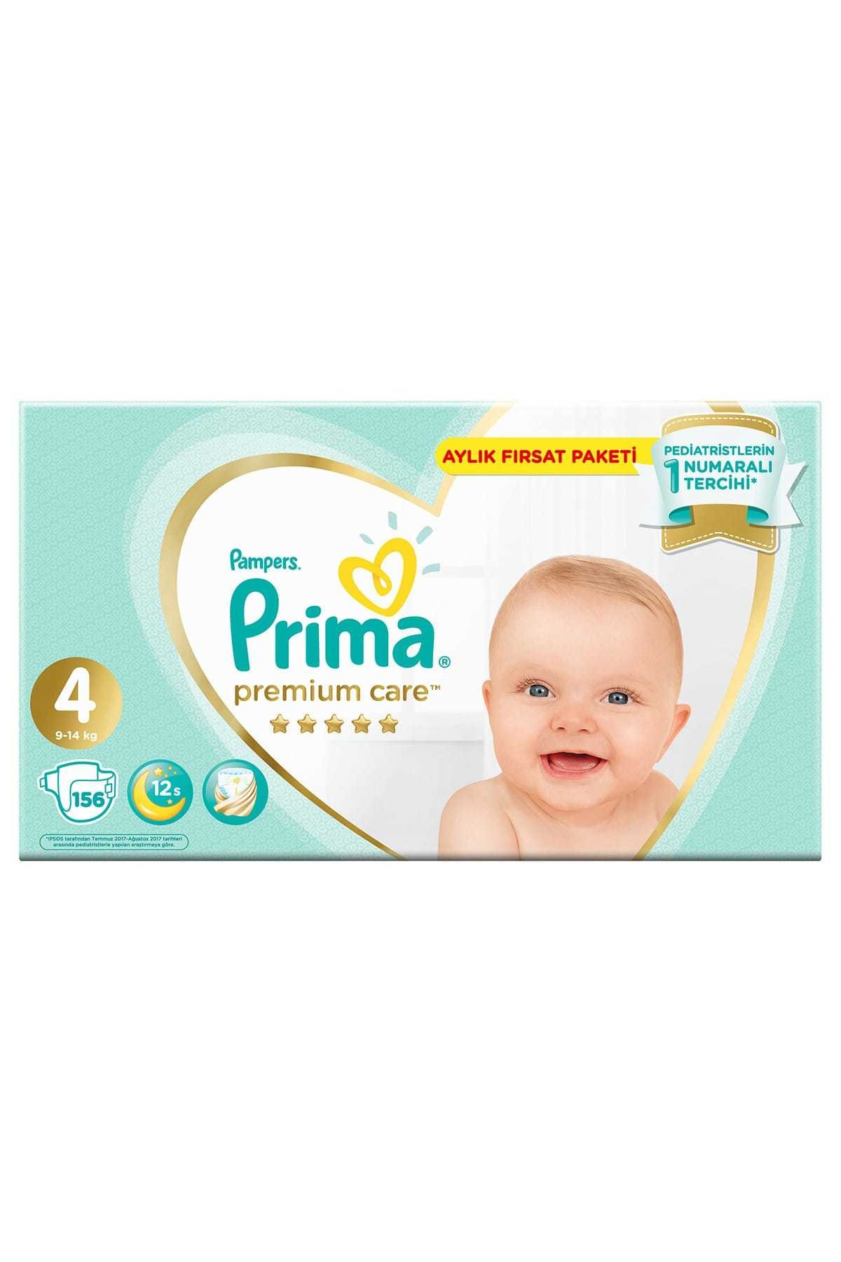 Prima Bebek Bezi Premium Care 4 Beden 156 Adet Aylık