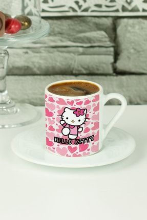 Hello Kitty Türk Kahvesi Fincanı Beyaz hdylnbyztk71cocuk