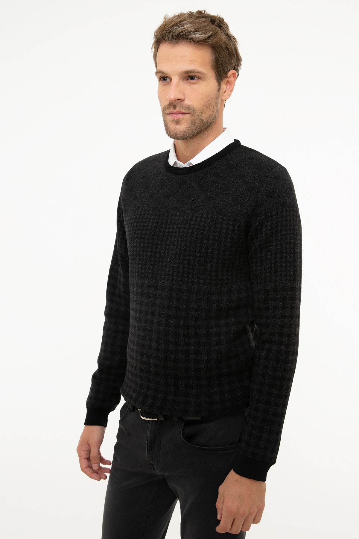 پلیور مردانه راسته آستین بلند | پیر کاردین Pierre Cardin G021GL0TK.000.867146 - تصویر 3