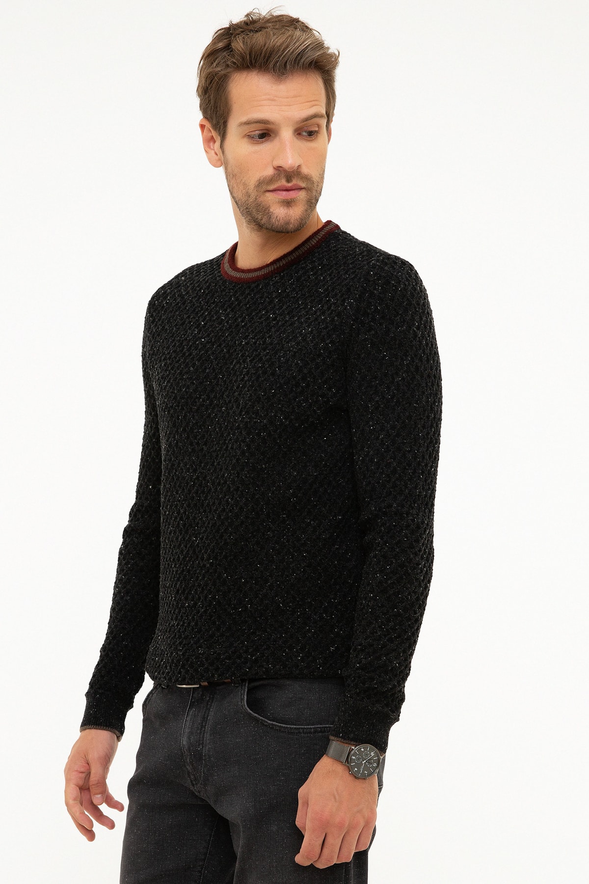 پلیور مردانه راسته آستین بلند | پیر کاردین Pierre Cardin G021SZ0TK.000.853631 - تصویر 3