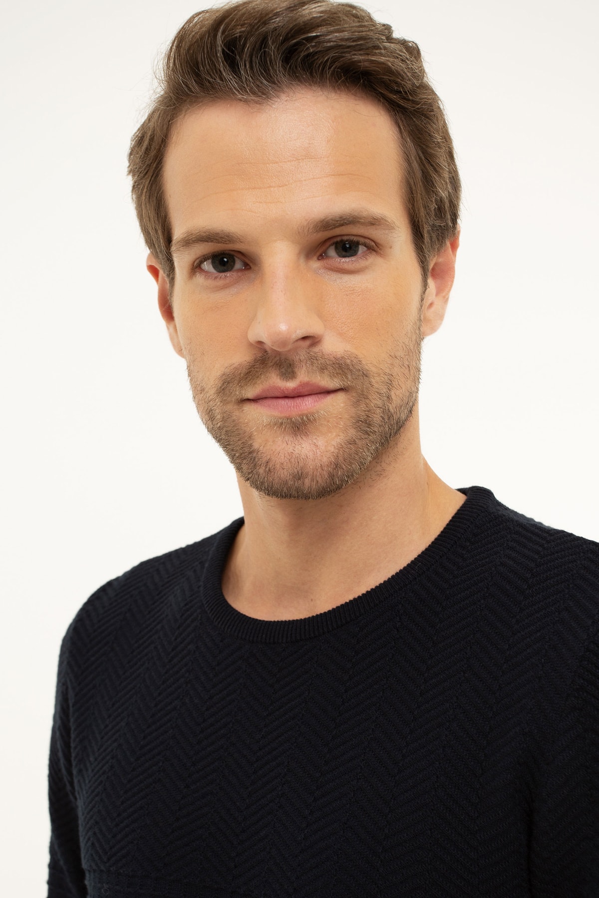 بافت مردانه راسته آستین بلند | پیر کاردین Pierre Cardin G021SZ0TK.000.854021 - تصویر 2