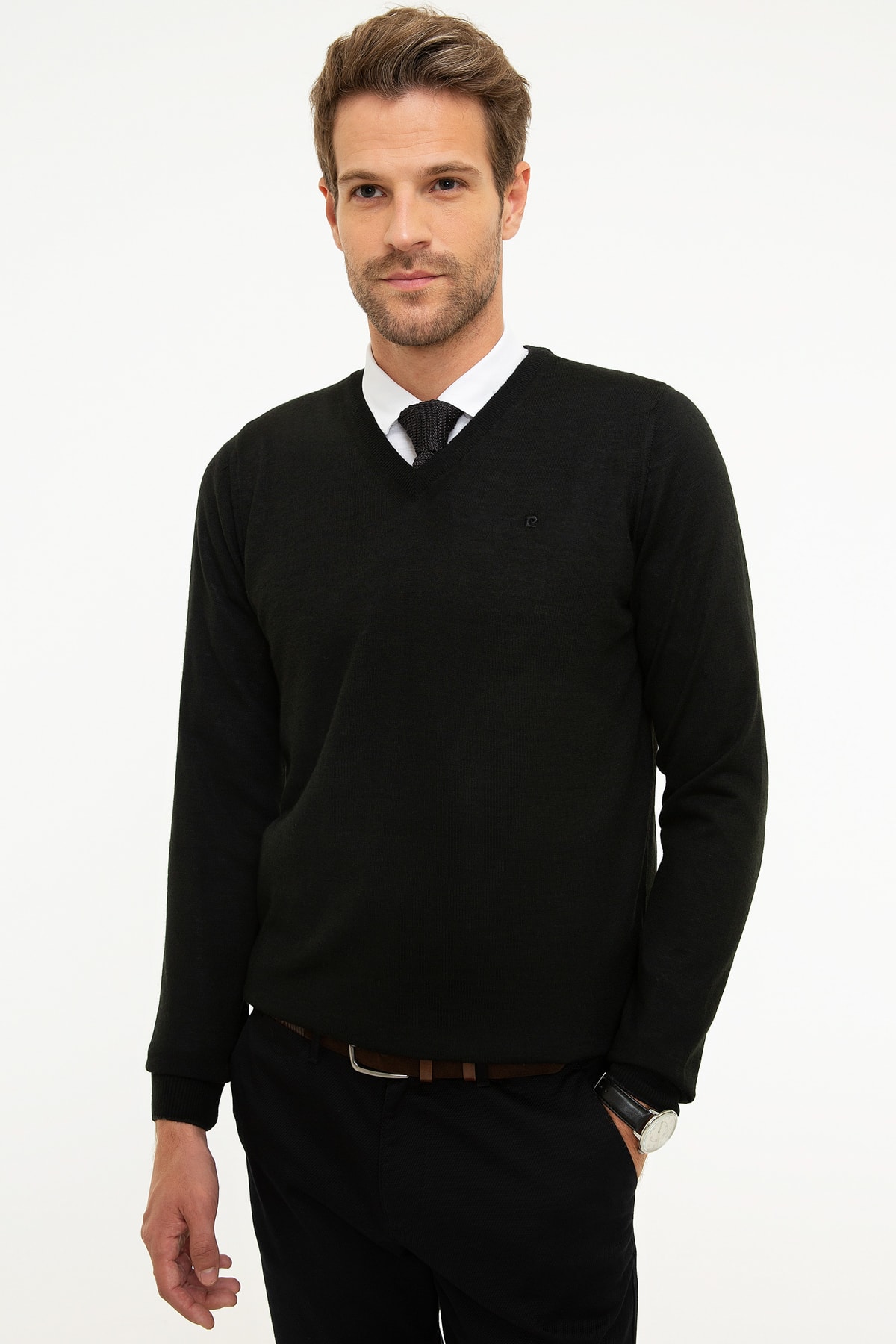 پلیور مردانه راسته  آستین بلند | پیر کاردین Pierre Cardin G021SZ0TK.000.833948 - تصویر 2