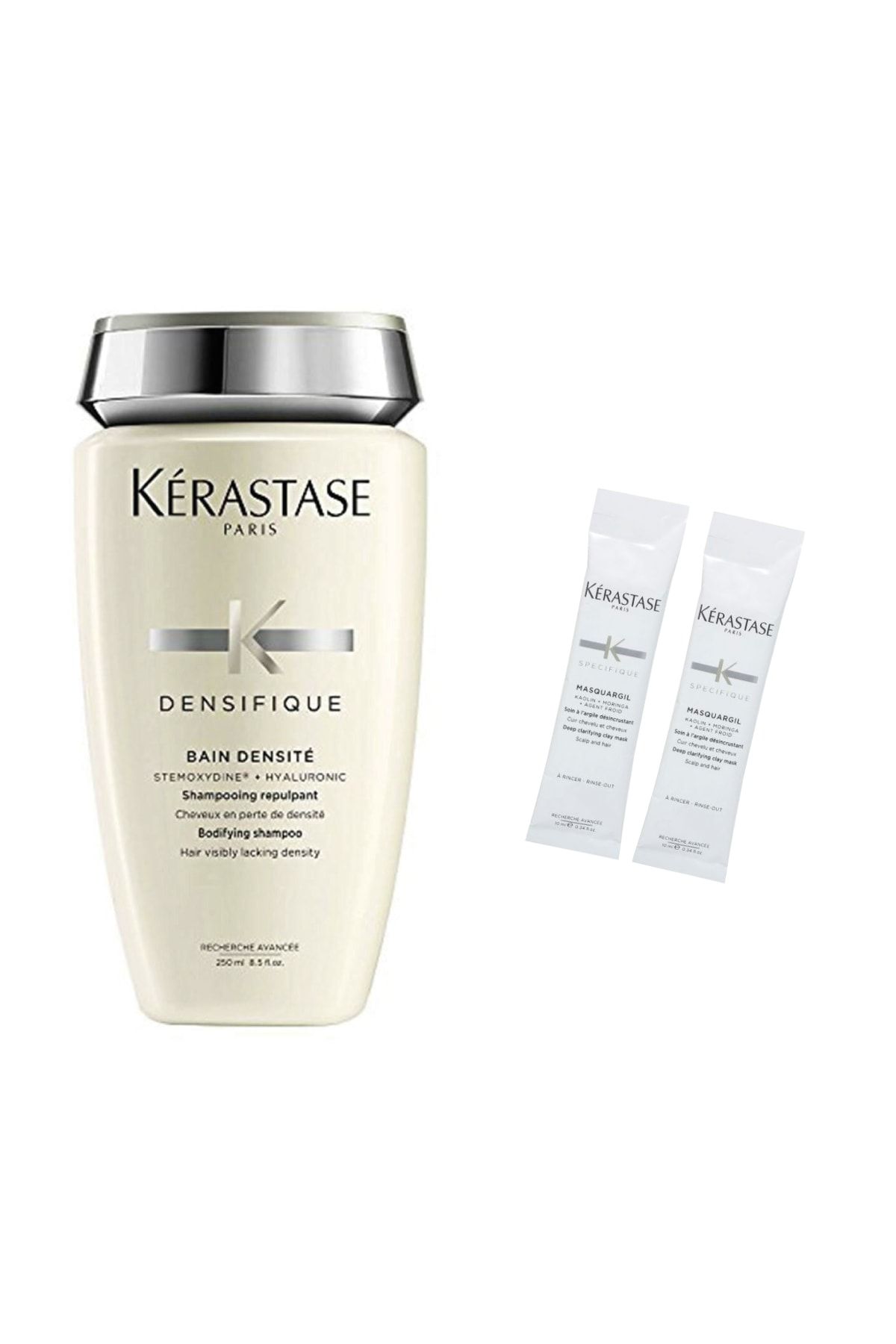 شامپو تراکم کننده - Densifique Bain Densite 250 ml + ماسک خاک رس قبل از حمام مو 2 x 10 ml Kerastase